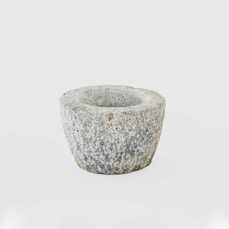 Molcajete Style White Stone Bowl