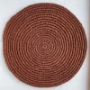 Knitted Handmade Placemat - ocre