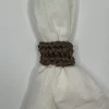 Knitted Napkin Ring - ash-brown
